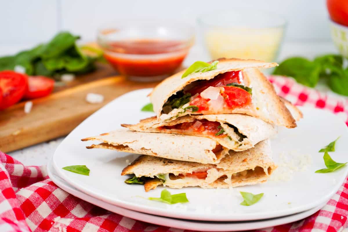 Healthy Air Fryer Veggie Quesadillas