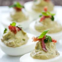 Avocado Deviled Eggs