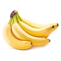 bananas on white background