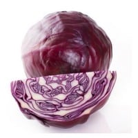 cabbage on white background