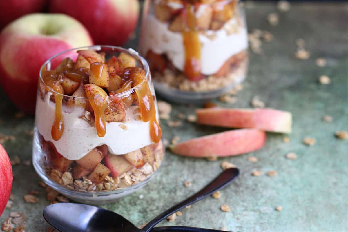 Healthy Caramel Apple Trifle Healthy Caramel Apple Trifle