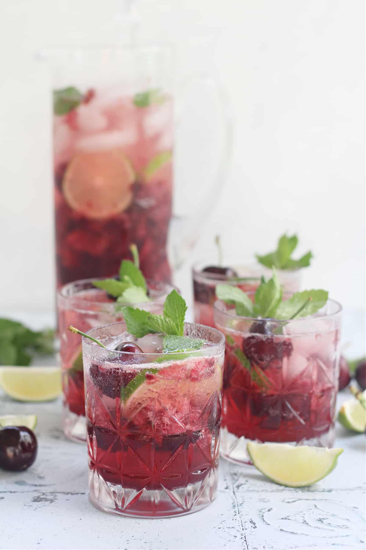 Cherry Mojito Mocktail Cherry Mojito Mocktail