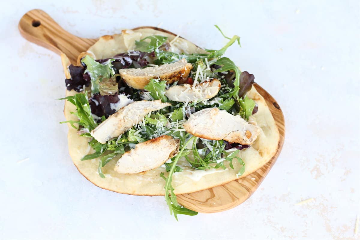 Chicken Caesar Flatbread