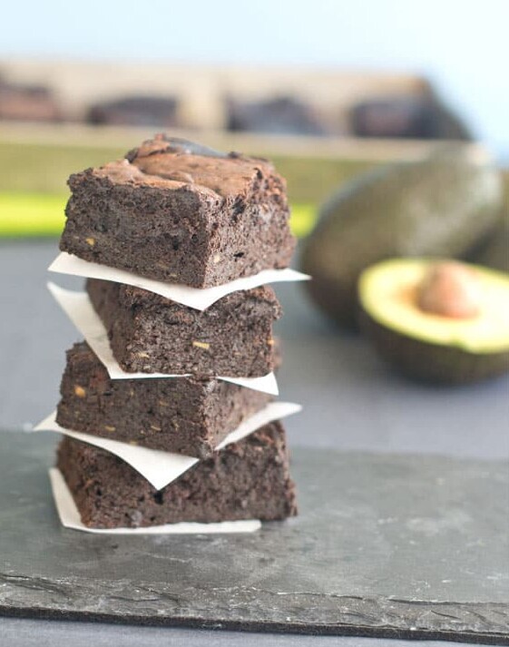 dark chocolate avocado brownies