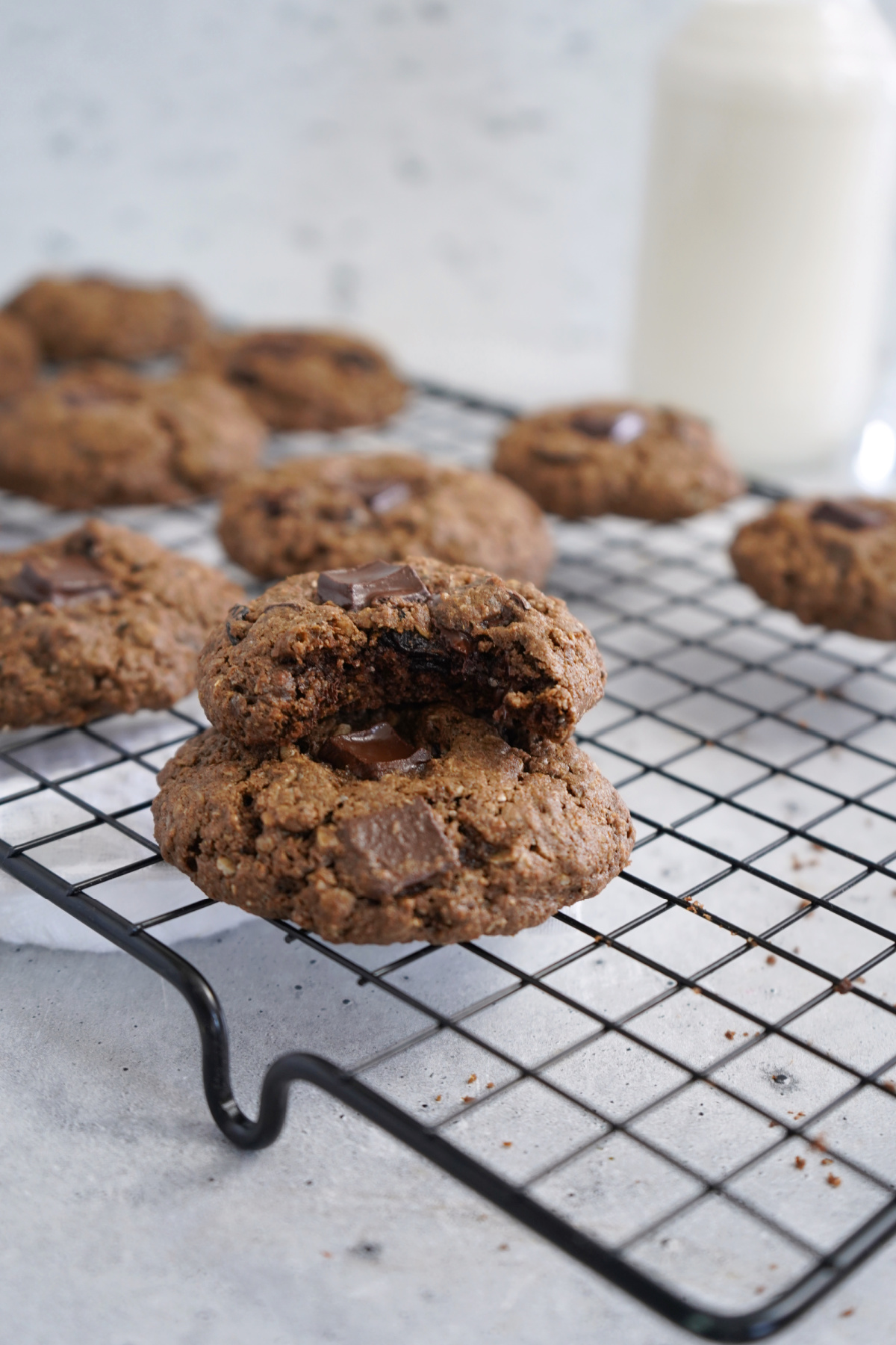 Healthy Dark Chocolate Cherry Cookies Healthy Dark Chocolate Cherry Cookies