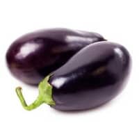 eggplant on white background