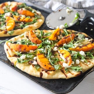 Grilled Peach Flatbread