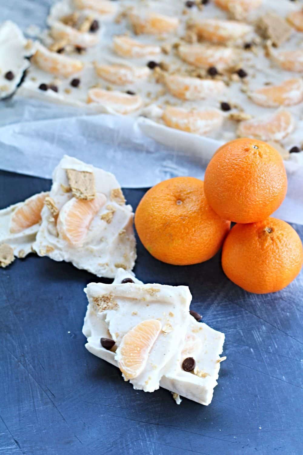 Easy Frozen Yogurt Bark with graham Crackers Easy Frozen Yogurt Bark with graham Crackers