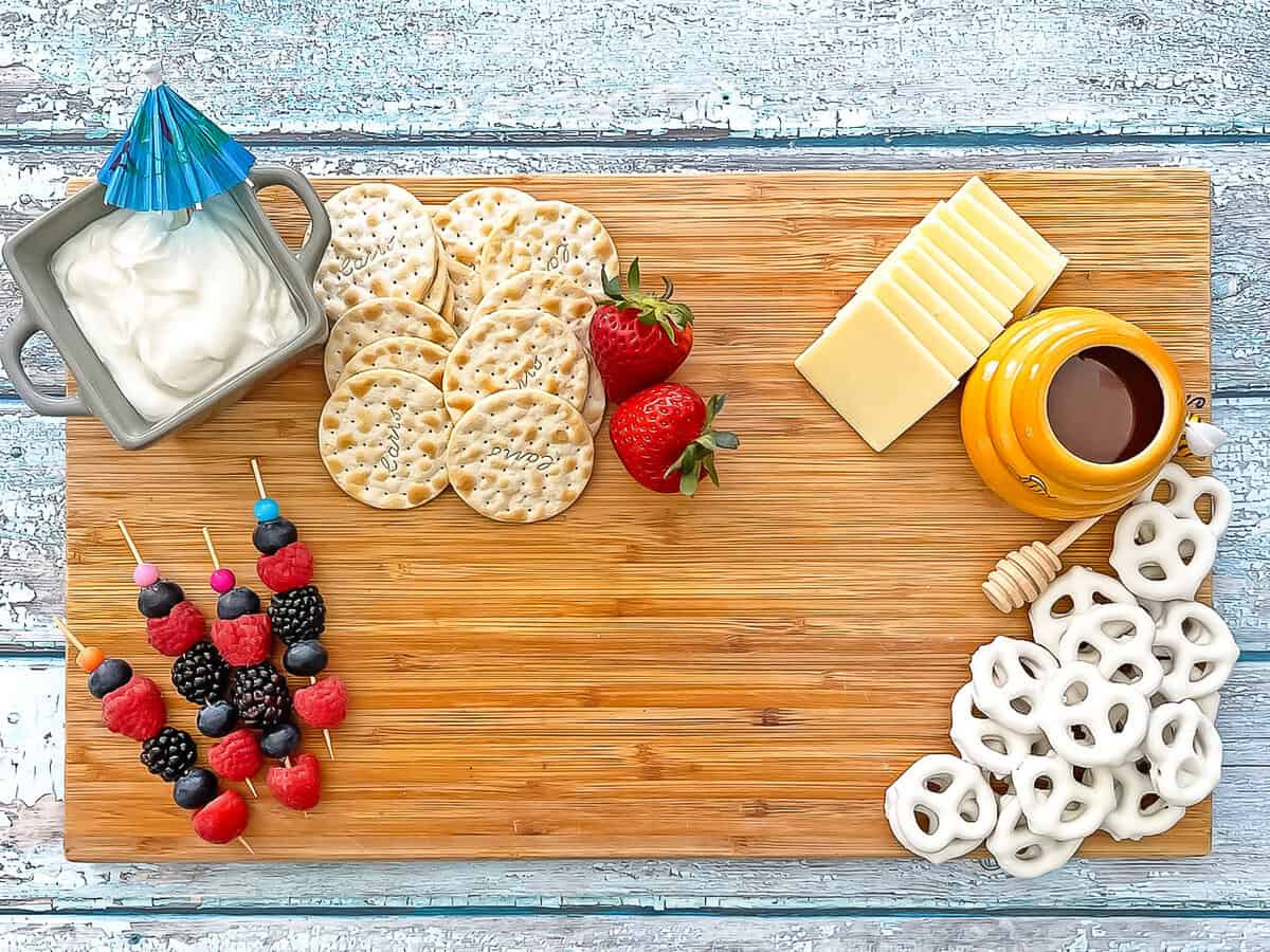 Red White and Blue Charcuterie Board