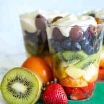 Rainbow Fruit Parfaits