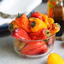 Air Fryer Roasted Mini Sweet Peppers