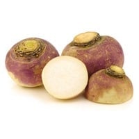 rutabagas on a white background