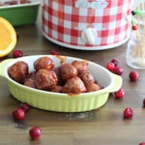 Slow Cooker Cranberry Meatballs