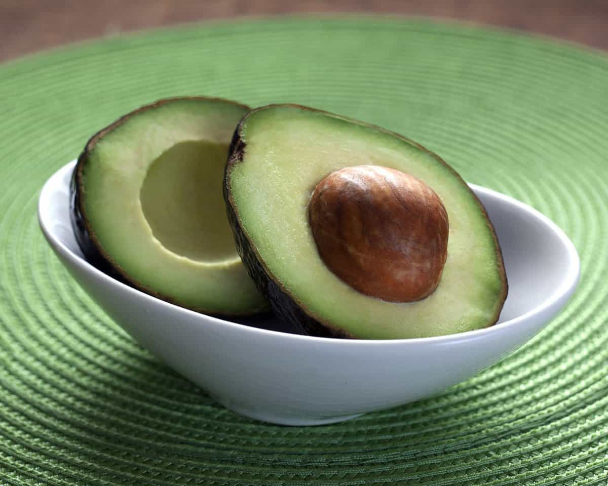 avocado sliced open