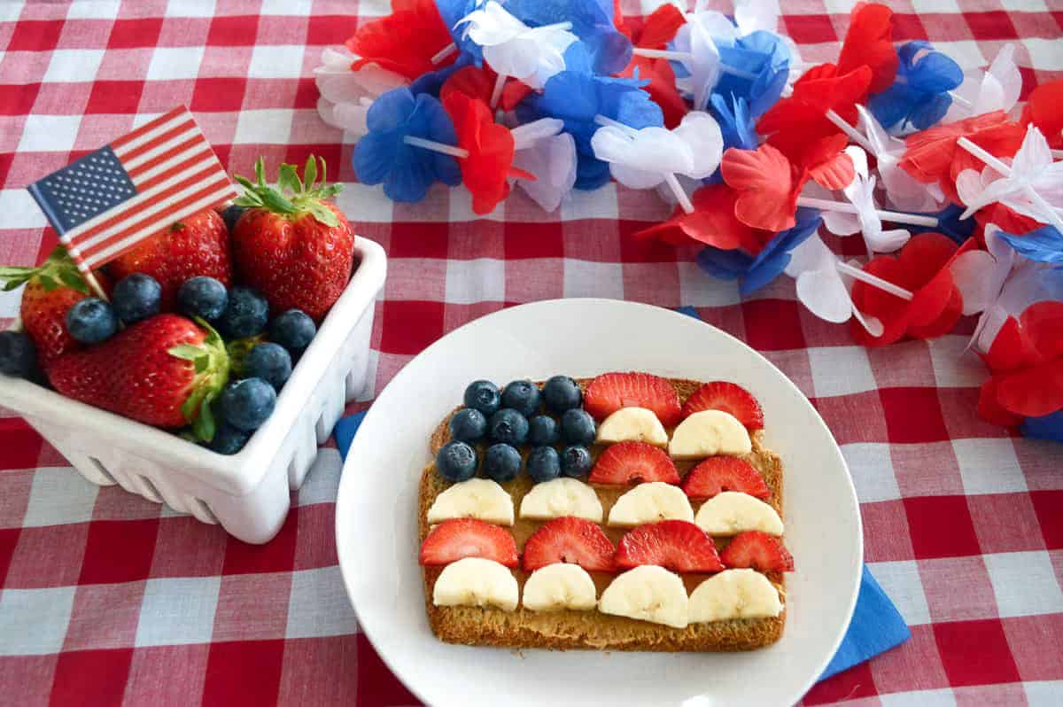 American Flag Toast