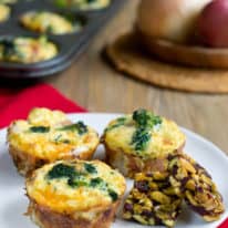 Broccoli Cheddar Quiche Muffins