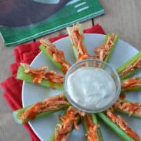 Buffalo Chicken Stuffed Celery
