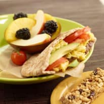 Egg & Sausage Breakfast Pita