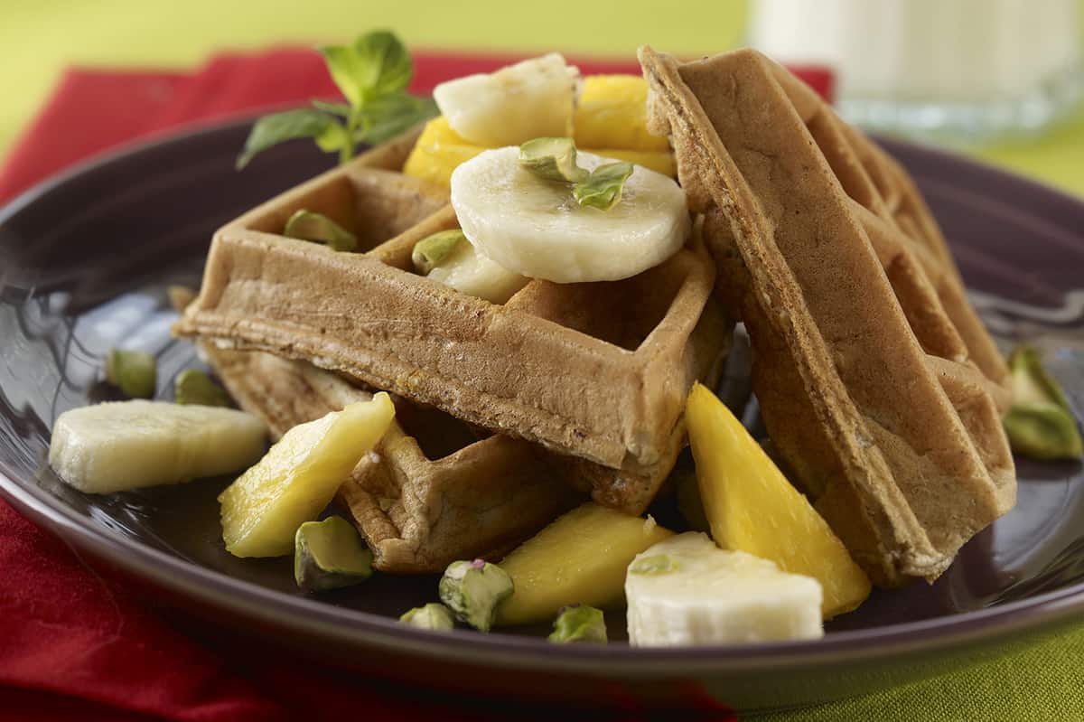 Fruity Multigrain Waffles