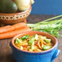One-Pot Light Chicken Tortilla Soup