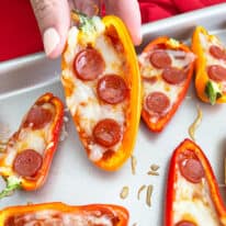 Mini Sweet Pepper Pizzas