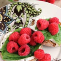 Raspberry & Basil English Muffin