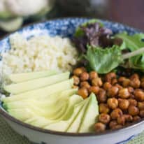 Roasted Chickpea Vegetarian Buddha Bowl