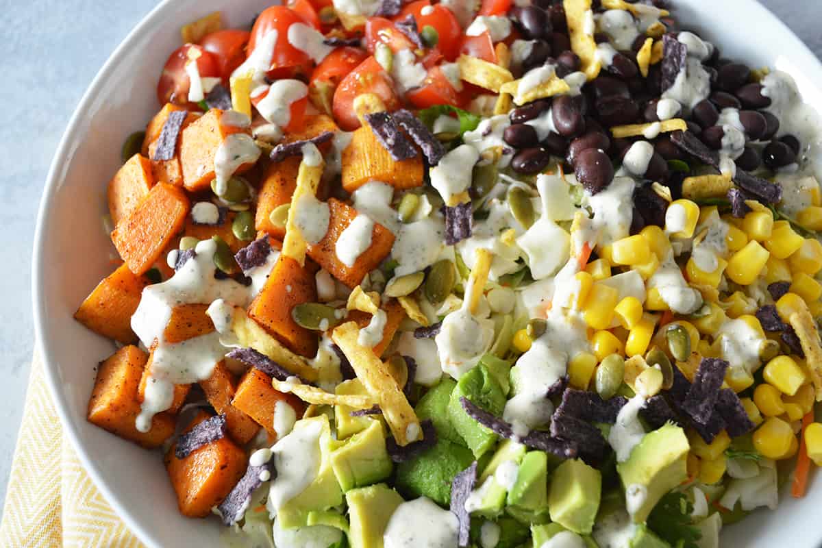 Roasted Sweet Potato Taco Bowls