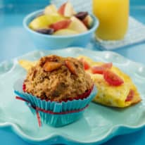 Sunshine Peach Muffins